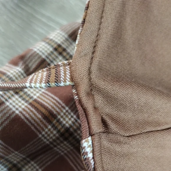 H&M Brown Plaid Camisole Top - Picture 16 of 16